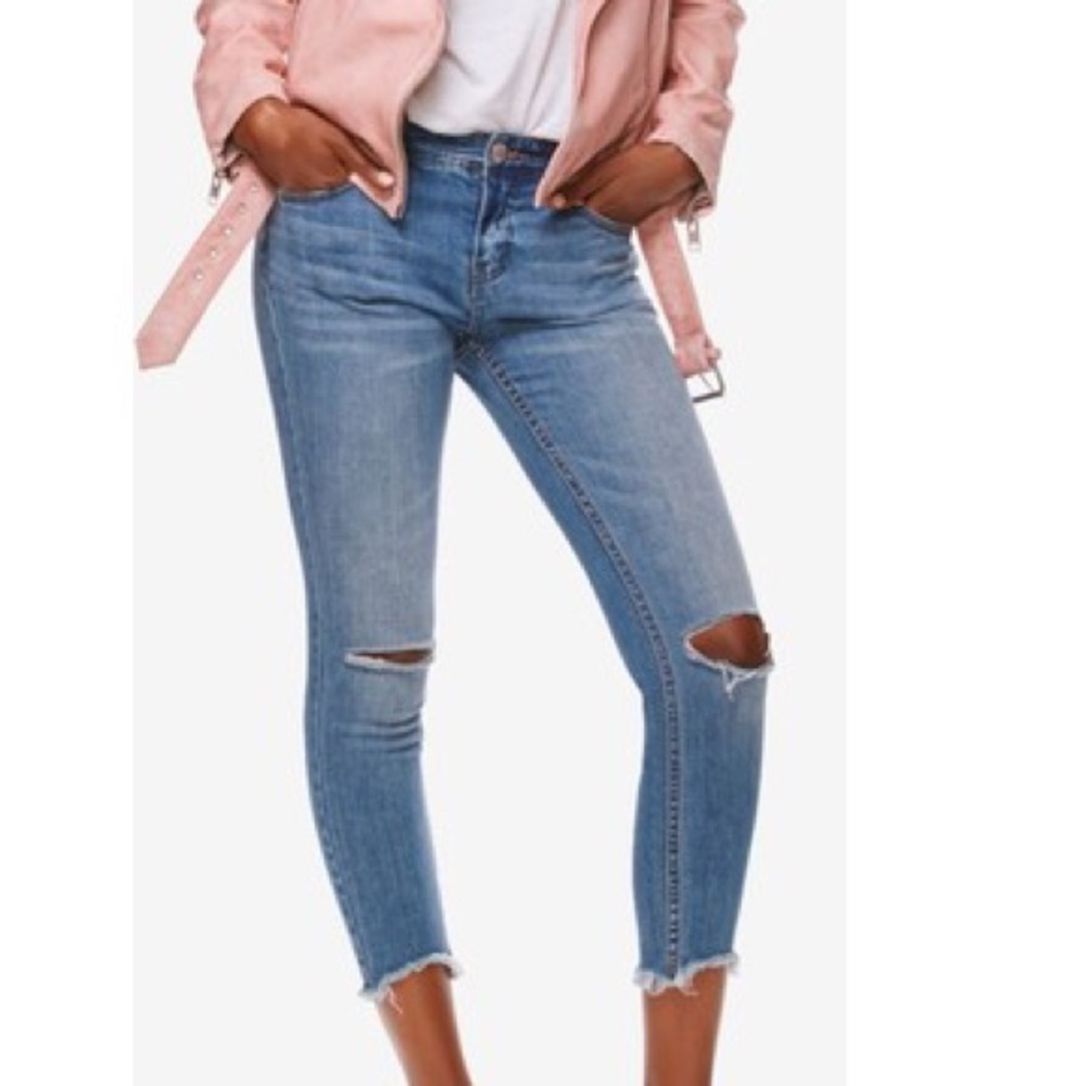 Free People Ripped Skinny Jeans